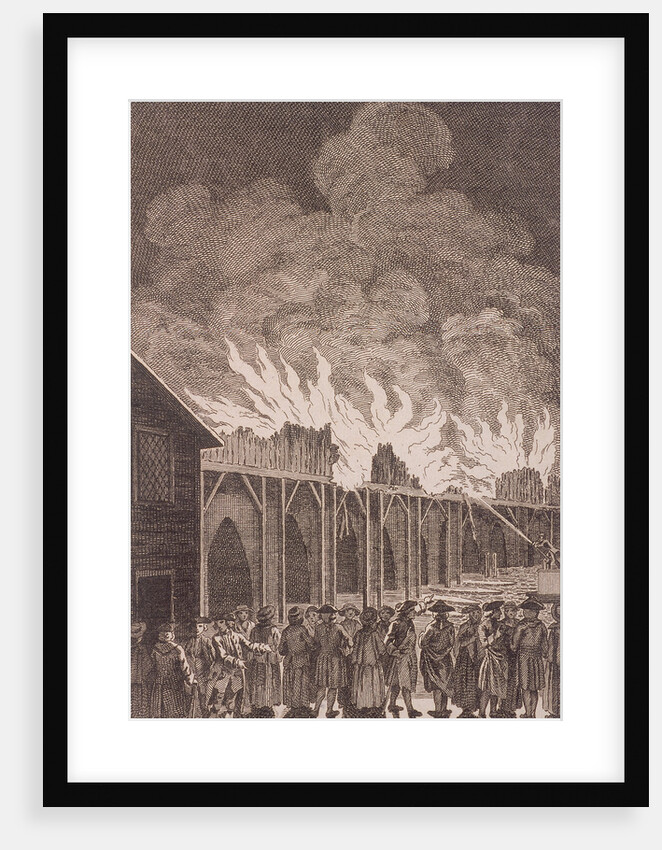 London Bridge (old), London by Charles Grignion