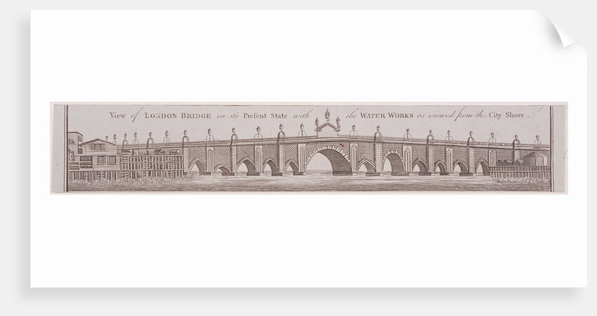 London Bridge (old), London by Anonymous