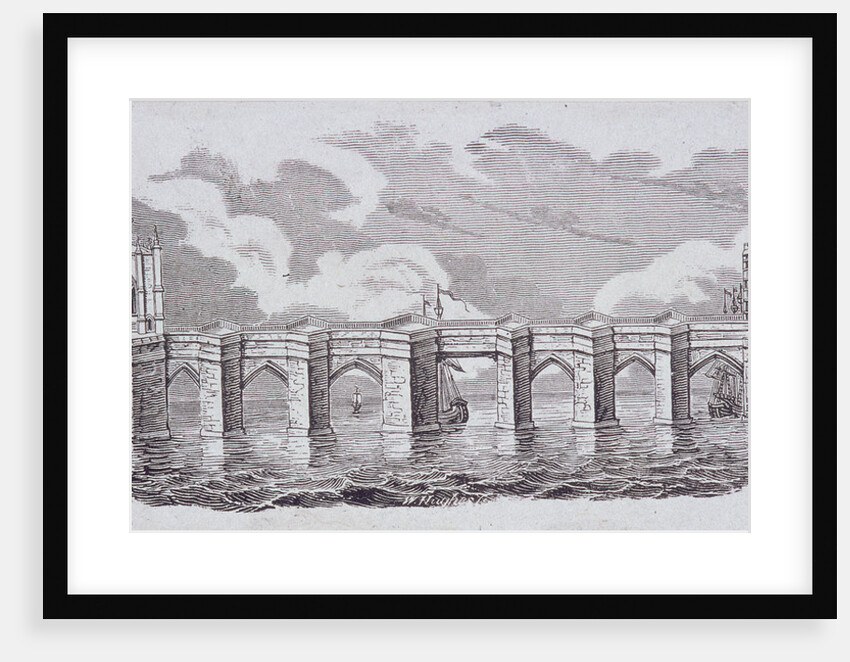 London Bridge (old), London by Anonymous