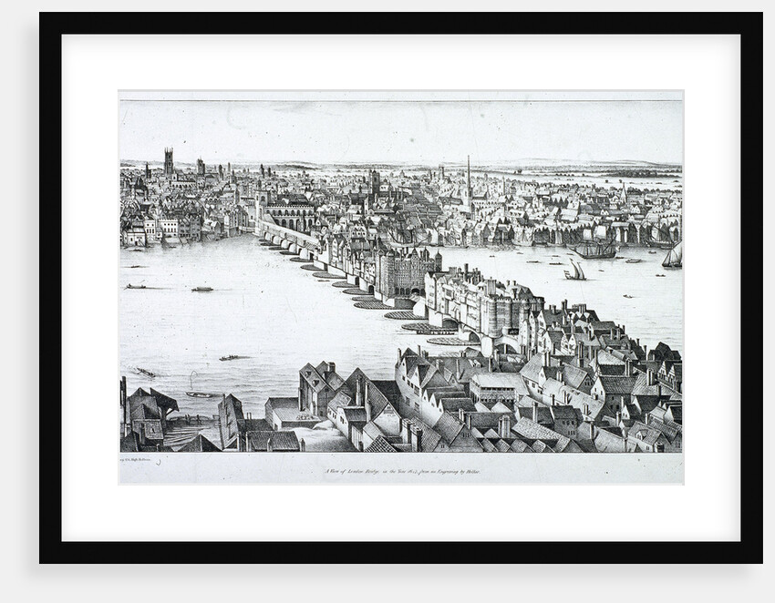 London Bridge (old), London by R Martin