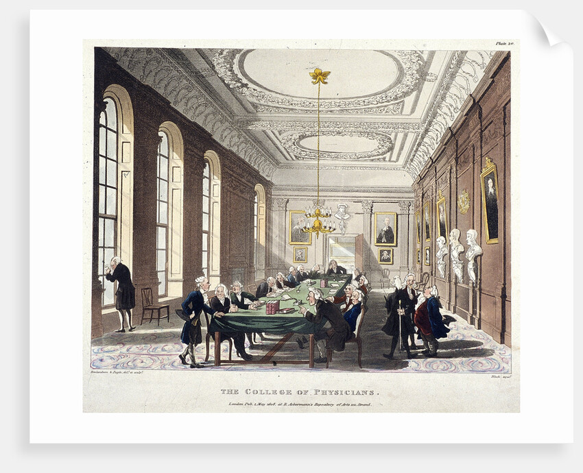 College of Physicians, London by Augustus Charles Pugin