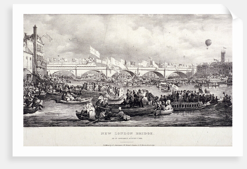 London Bridge (new), London by Charles Etienne Pierre Motte