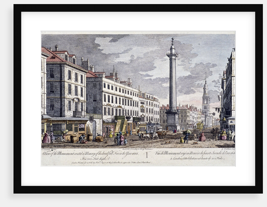 Monument, London by George Bickham