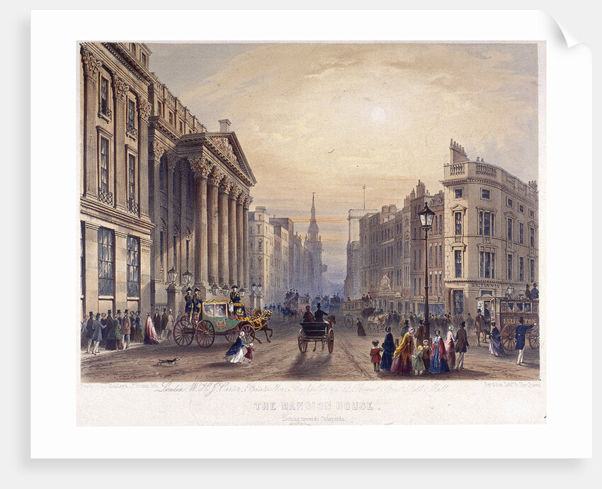 Mansion House (exterior), London by Thomas Picken