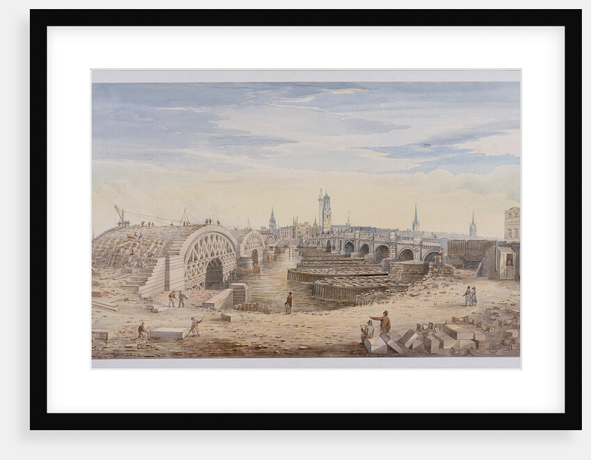 London Bridge (old and new), London by G Yates