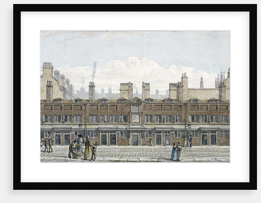 Monkwell Street, London by Robert Blemmell Schnebbelie