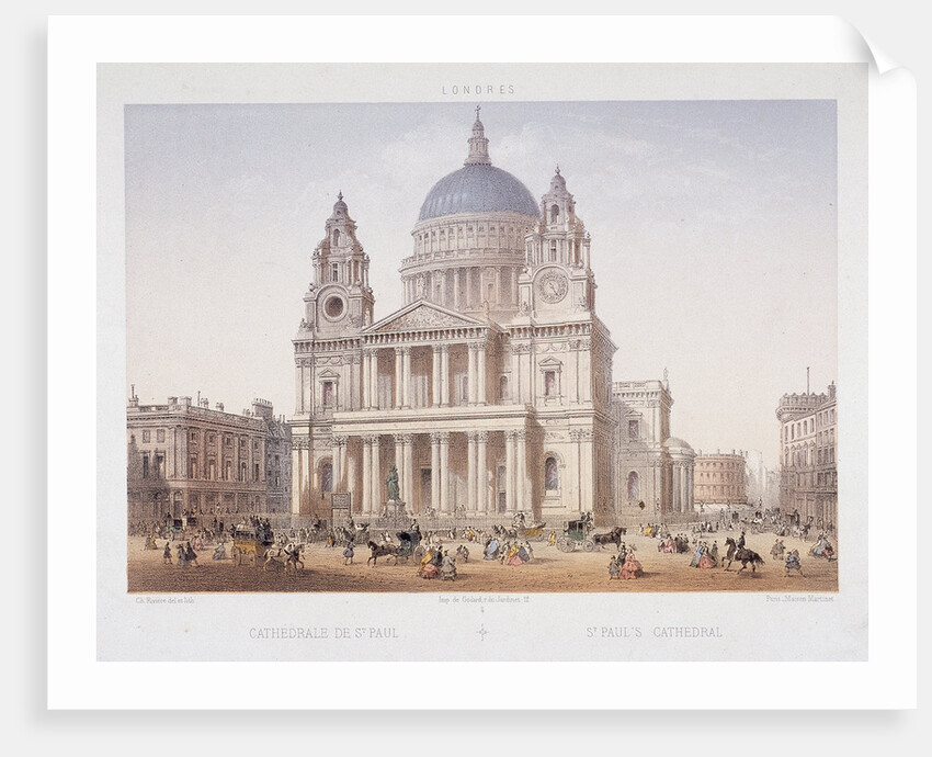 St Paul's Cathedral (new), London by Charles Riviere