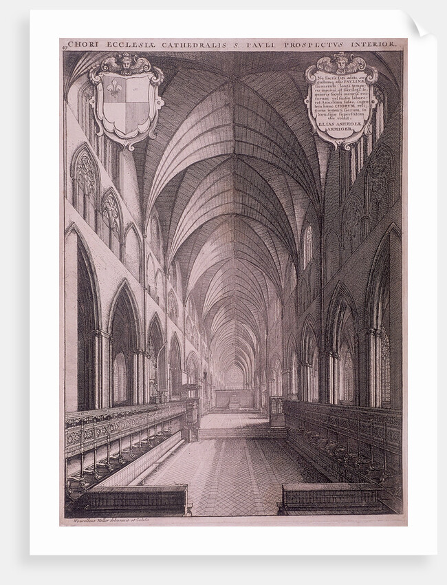 St Paul's Cathedral (old), London by Wenceslaus Hollar