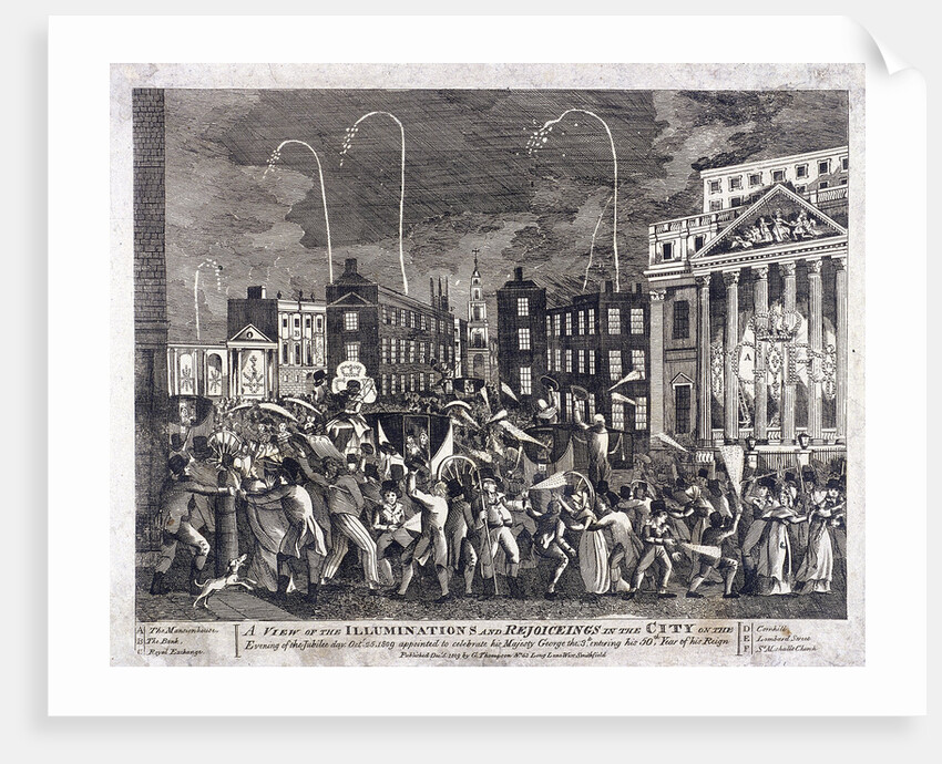 King George III's Golden Jubilee Celebrations, London by Anonymous