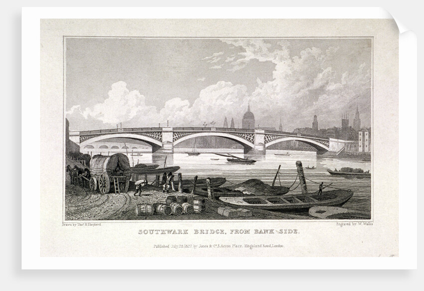 Southwark Bridge, London by W Wallis