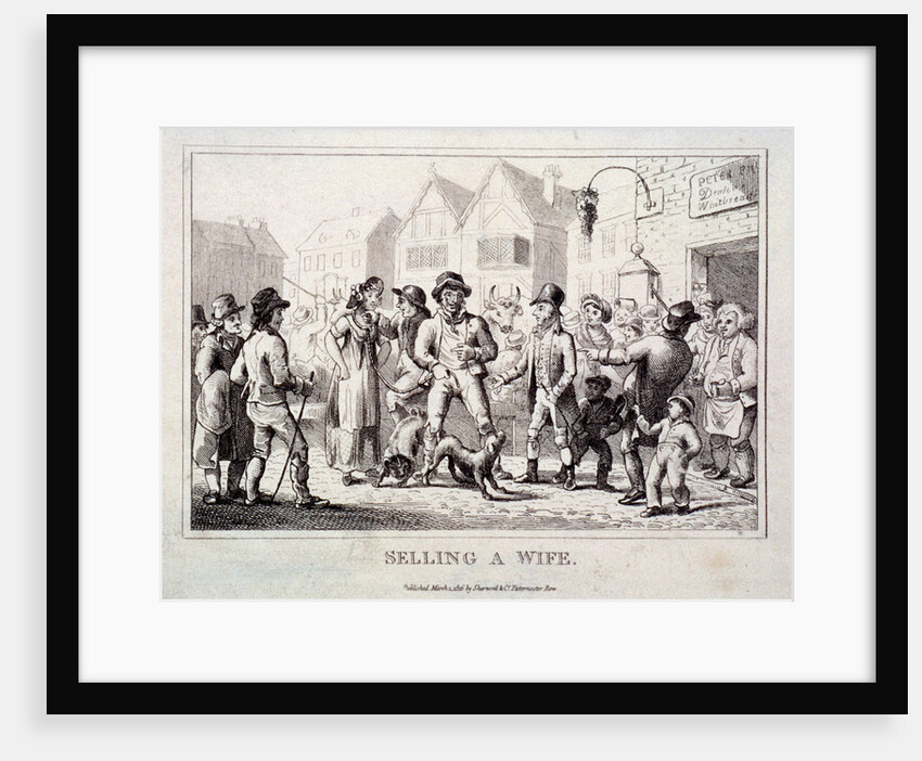 A wife being sold at Smithfield Market, London by Anonymous