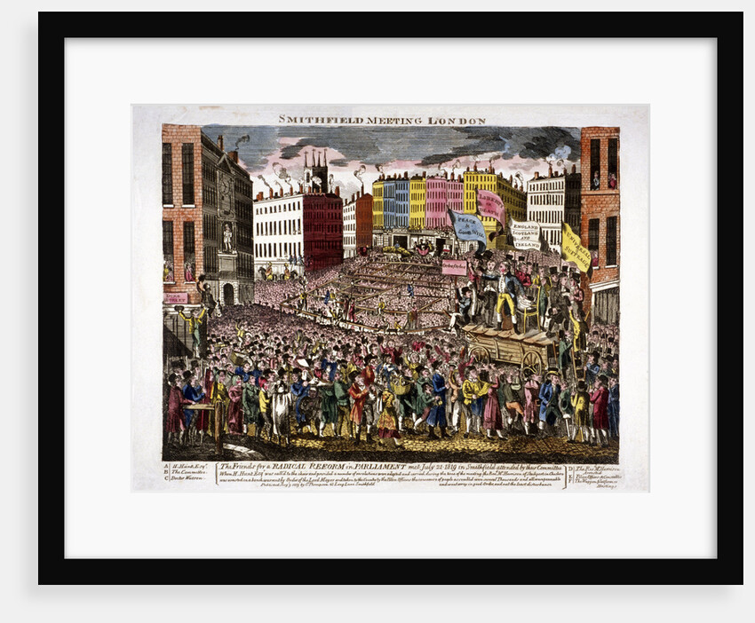 Political meeting at Smithfield, London by Anonymous