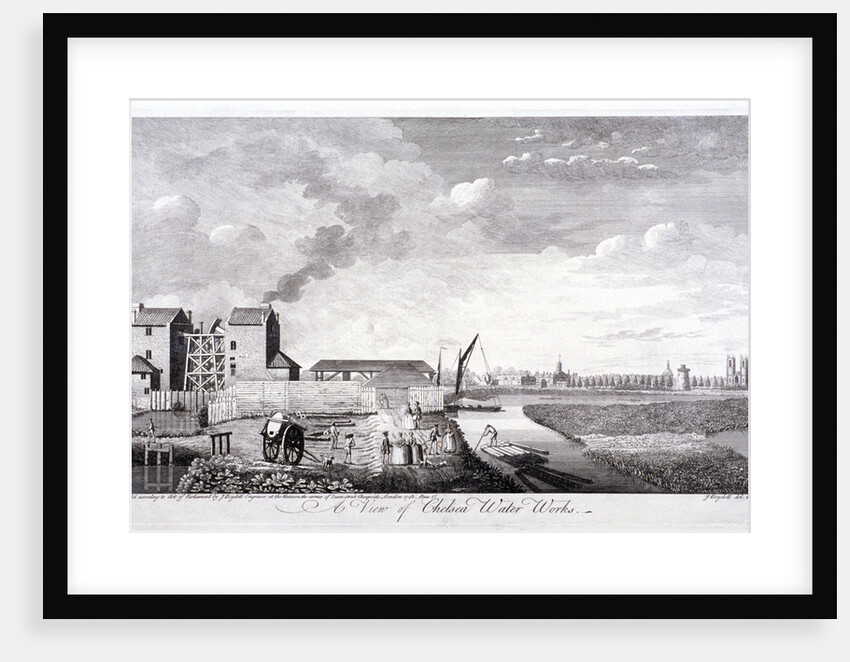 The Chelsea Water Works, London by John Boydell