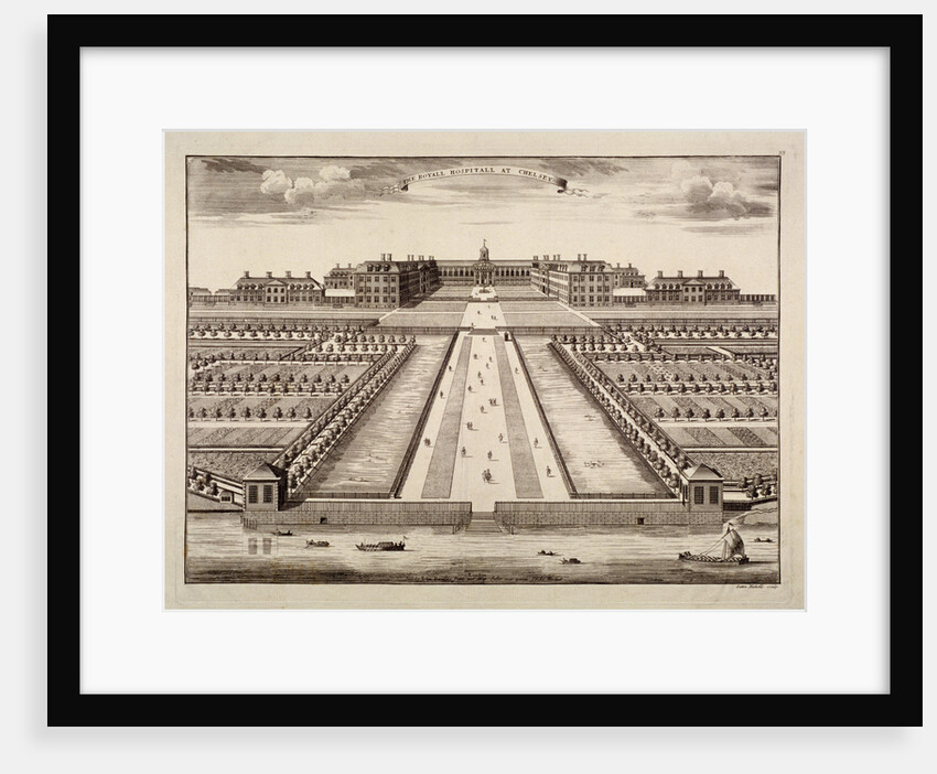 Bird's-eye view of the Royal Hospital, Chelsea, London by Sutton Nicholls