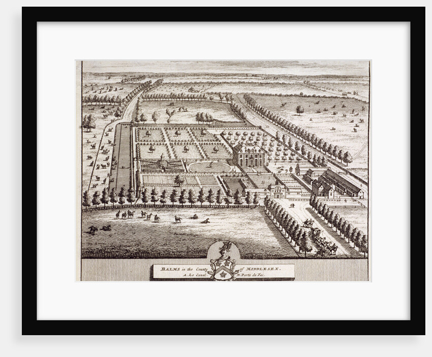 Aerial view of the estate belonging to Baumes House, Hoxton, London by Anonymous