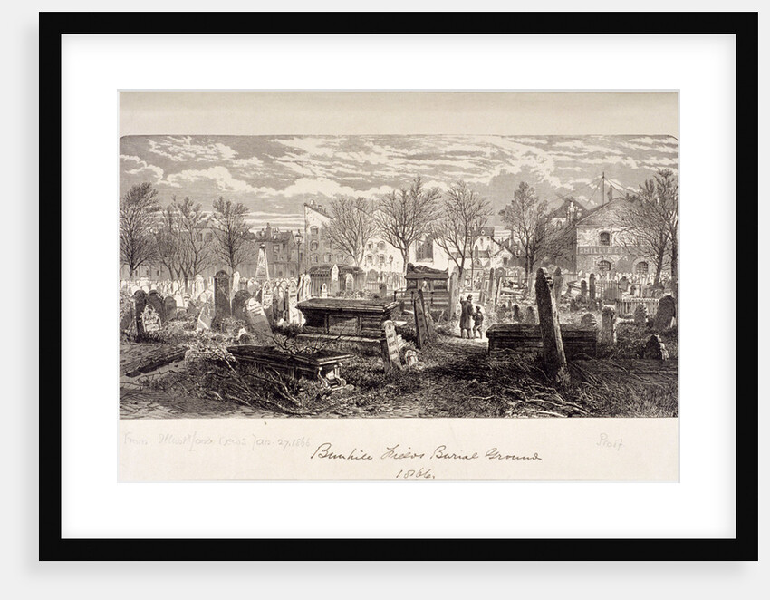 Cemetery at Bunhill Fields, Finsbury, London by Anonymous