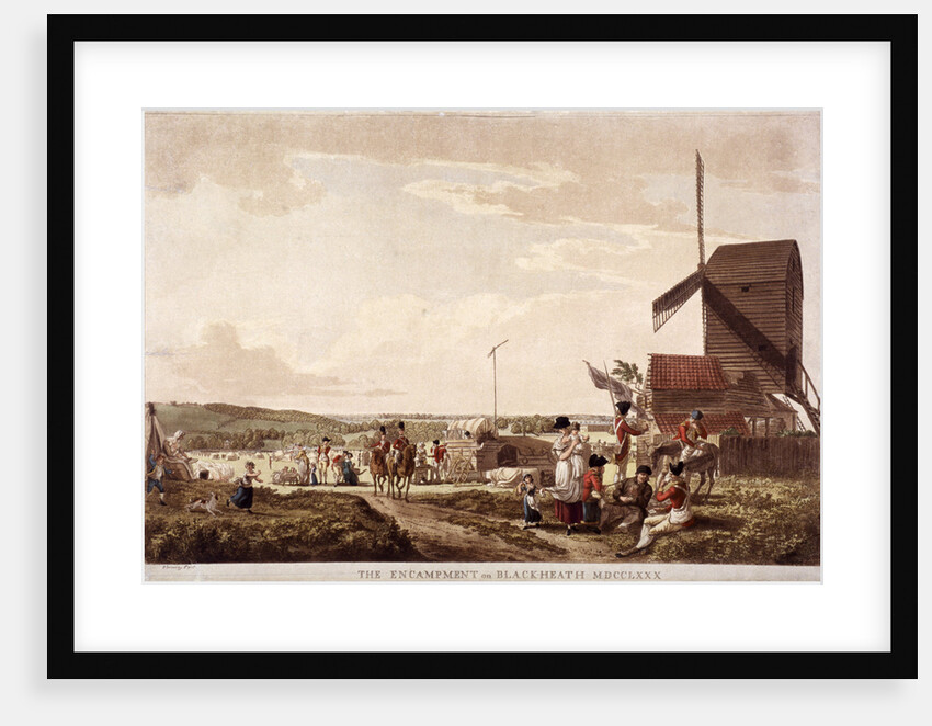Encampment on Blackheath, Greenwich, London by Paul Sandby