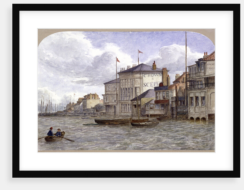 View of the Crown And Sceptre Inn, Greenwich, London by JT Wilson