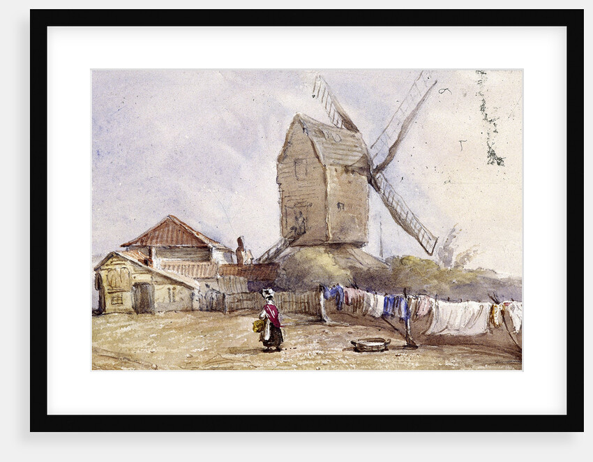 A windmill on Blackheath, Greenwich, London by George Shepheard