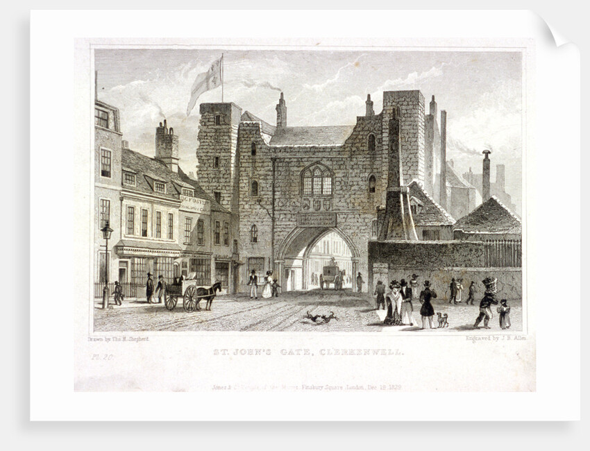 St John's Gate, Clerkenwell, London by James B Allen