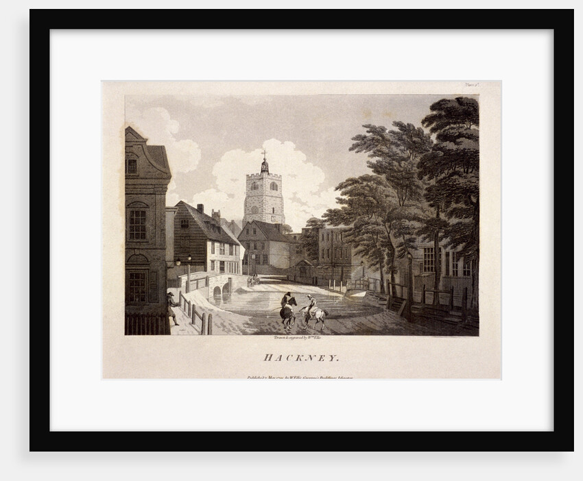 General view of Hackney, London by William Ellis