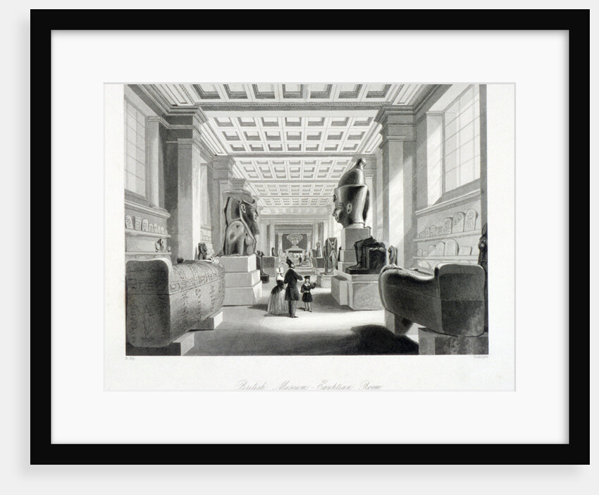 The Egyptian Room, British Museum, Holborn, London by William Radclyffe