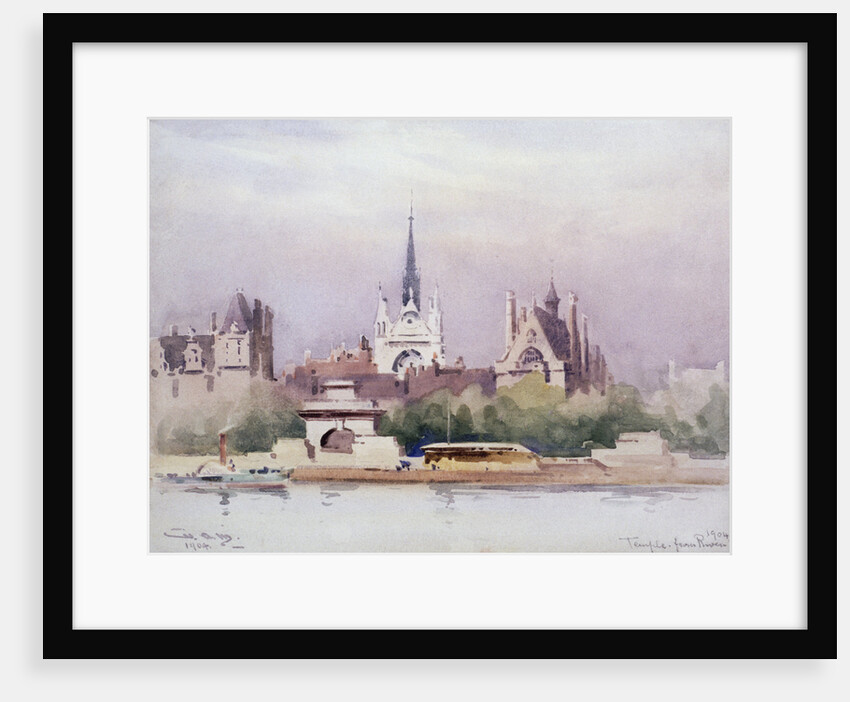 Temple from the River by William Alister Macdonald