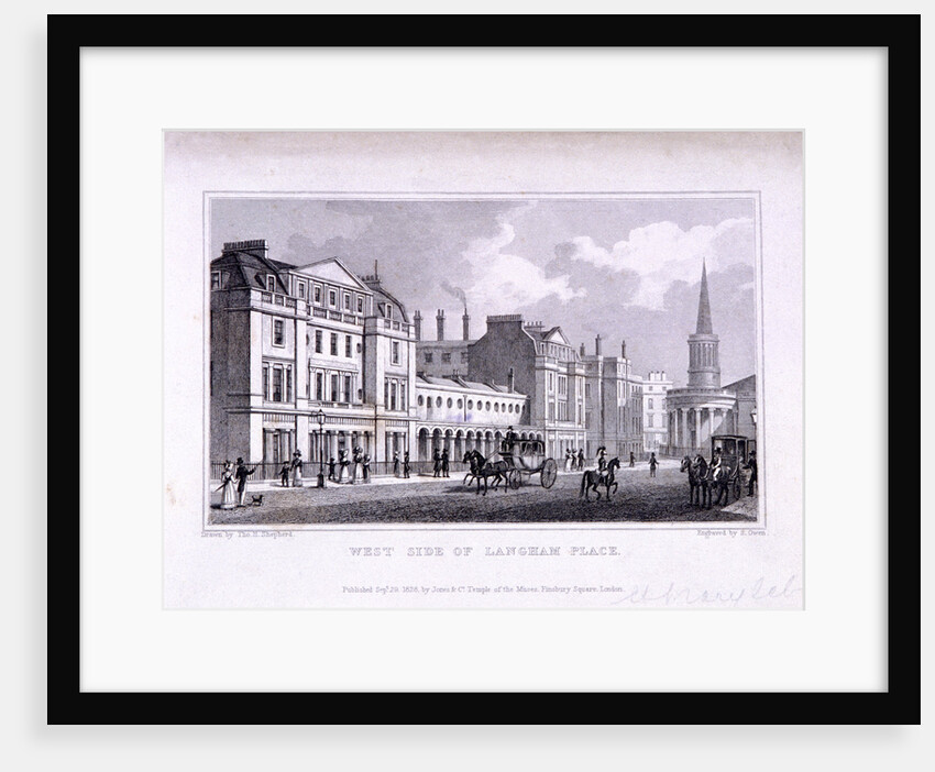 Langham Place, Marylebone, London by Samuel Owen