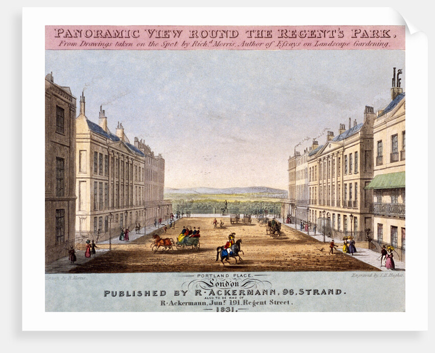 Portland Place, Marylebone, London by SH Hughes
