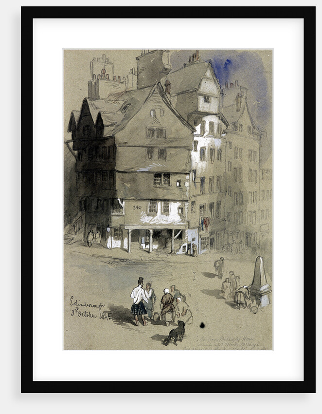 Sir George McKenzie's house, Edinburgh, Scotland by Sir John Gilbert