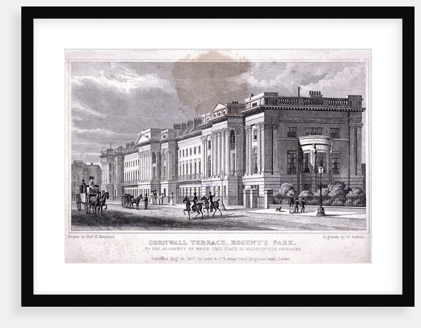 Cornwall Terrace, Regent's Park, Marylebone, London by William Deeble