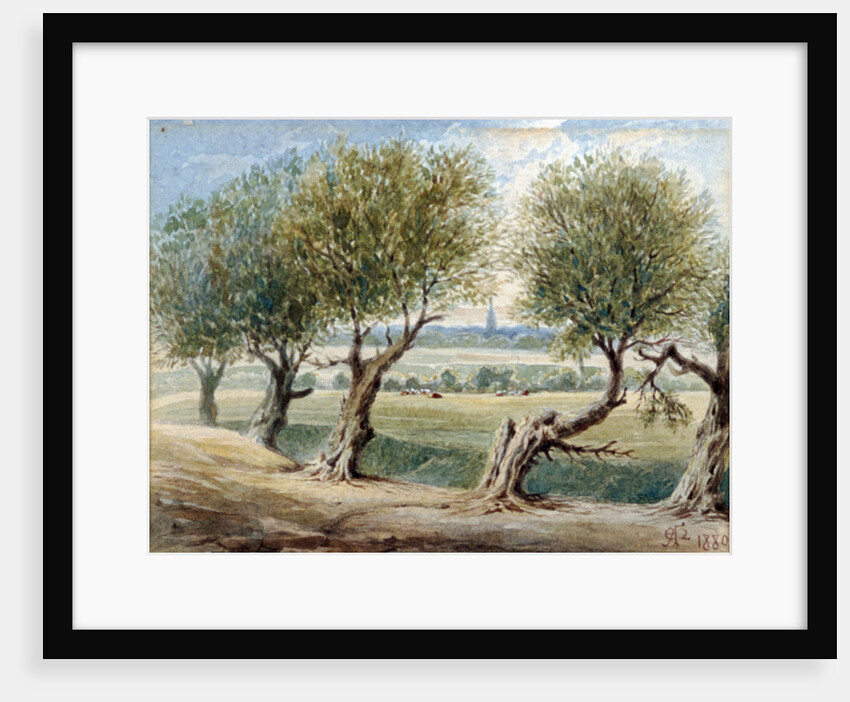 Last Vestige of the River Fleet, ...on the East side of Fleet Road, Hampstead by Edward Arthur Heffer