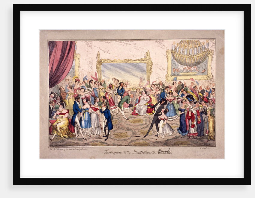 Almack's Assembly Rooms, London by SW Fores