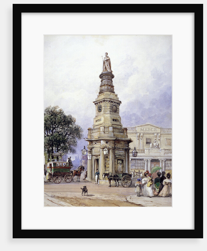 Monument to George IV, Battle Bridge (now King's Cross), London by George Sidney Shepherd