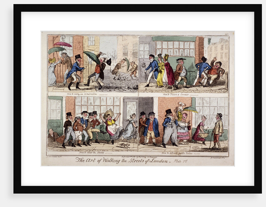 Walking the streets of London by George Cruikshank