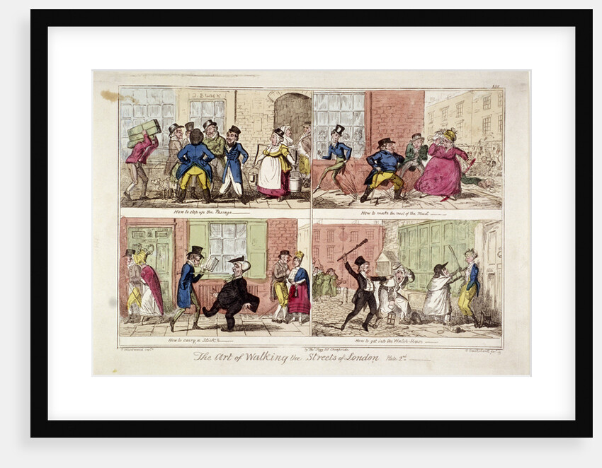 Walking the streets of London by George Cruikshank