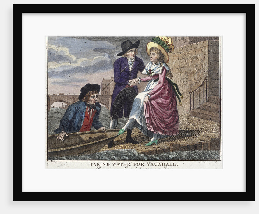 Taking water for Vauxhall, be careful my love, don't expose your leg, London by Anonymous