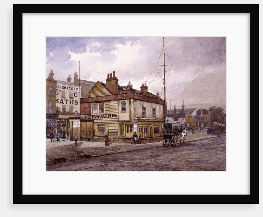 Vine Tavern, Mile End Road, Stepney, London, (c1883?) by John Crowther