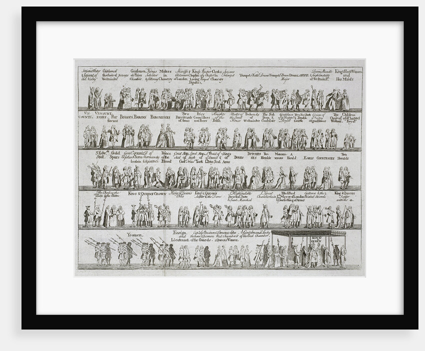 The coronation procession of King George II, October 1727 by Anonymous