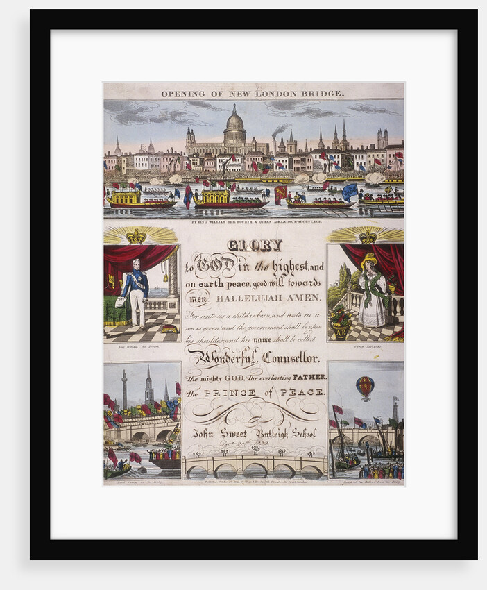 The opening of London Bridge by Anonymous