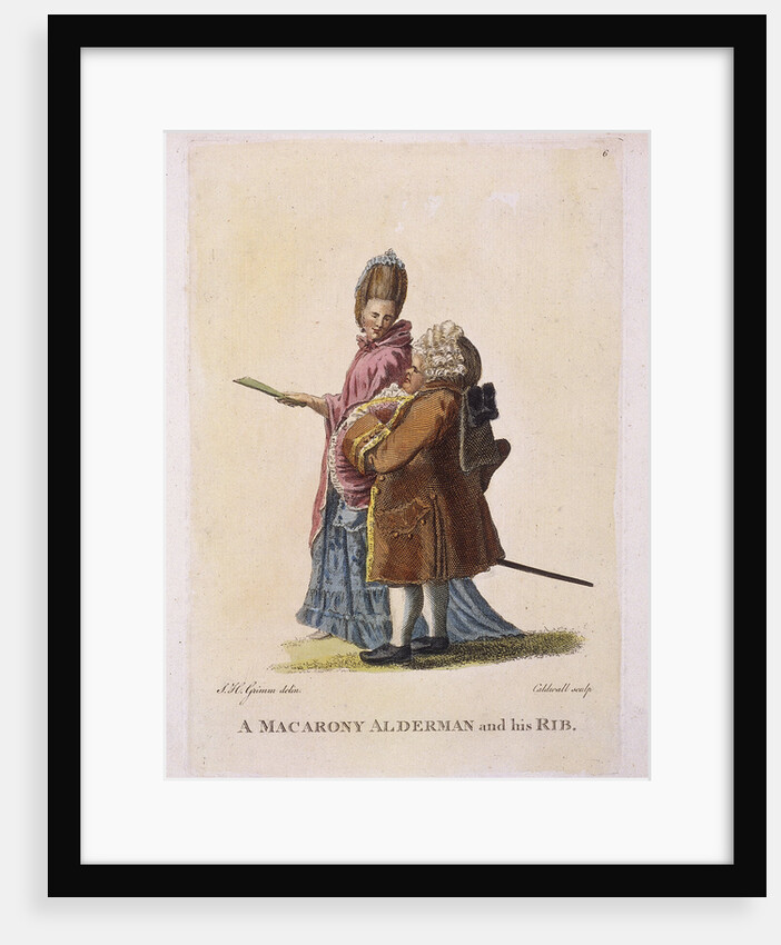 A macarony alderman and his rib by James Caldwall