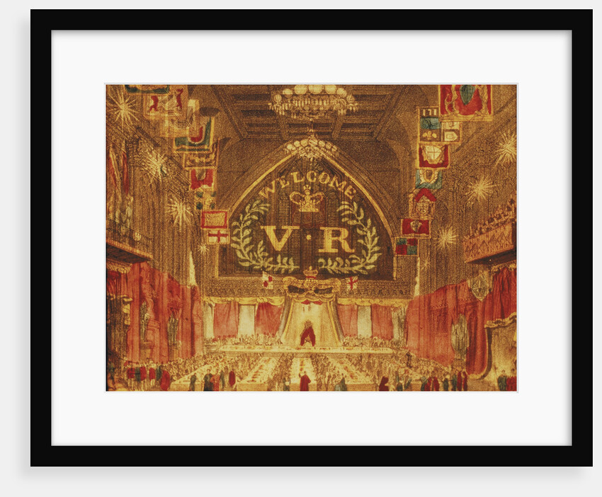 The banquet given for Queen Victoria at the Guildhall, London by Anonymous