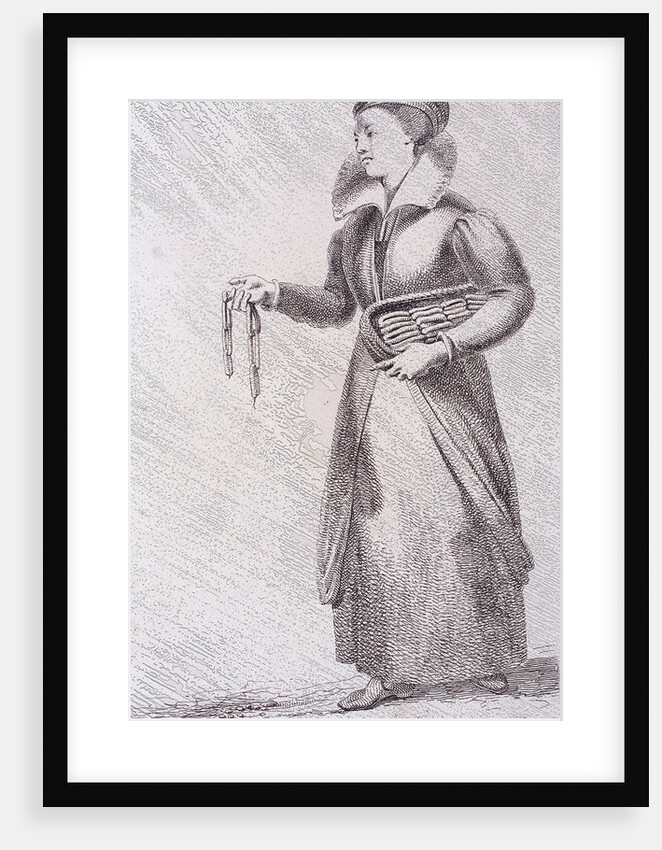 Sausages, c1660, from Cries of London, (c1819?) by John Thomas Smith