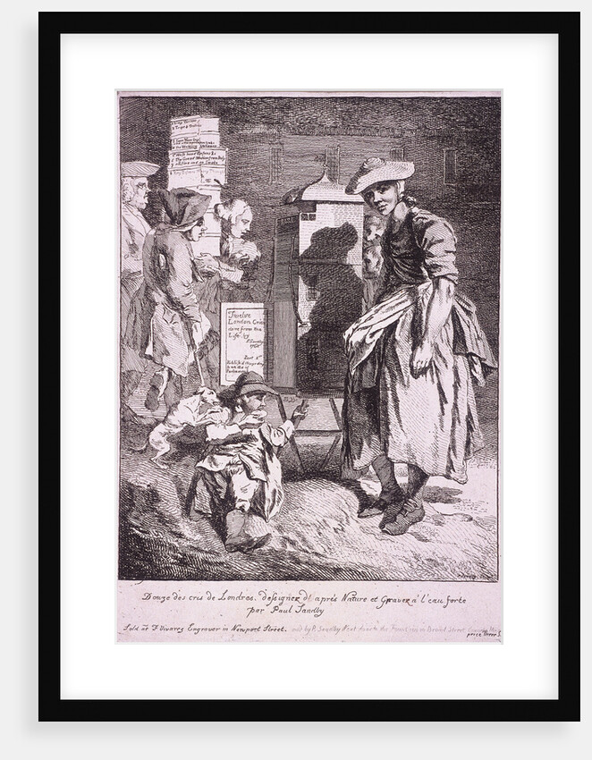 Woman with a raree show, Cries of London by Paul Sandby