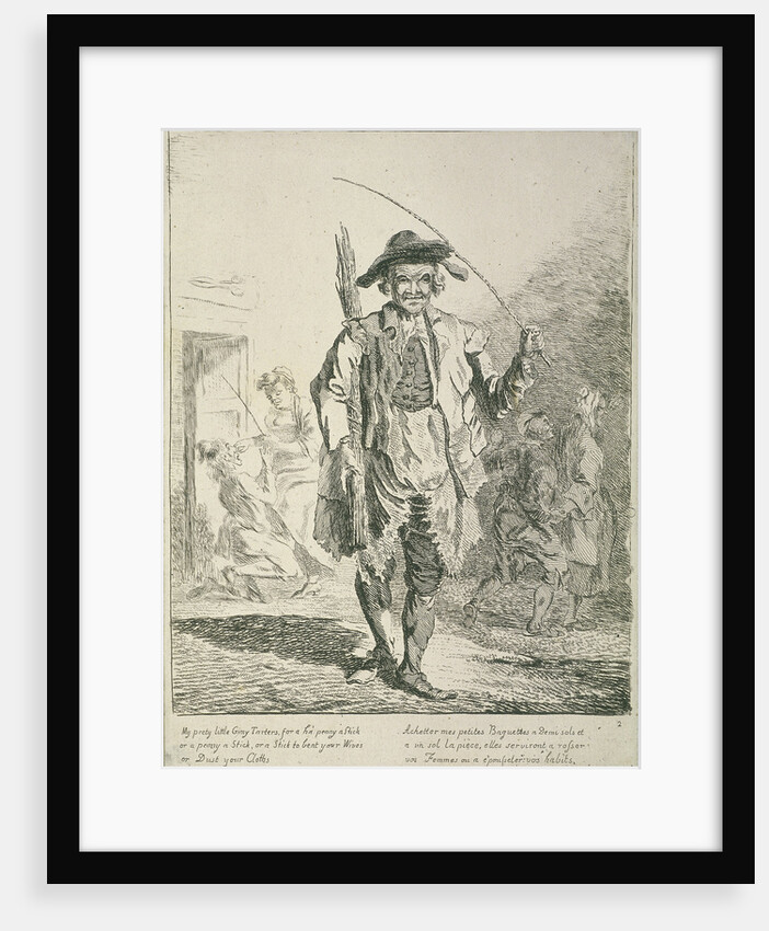 Stick seller, Cries of London by Paul Sandby