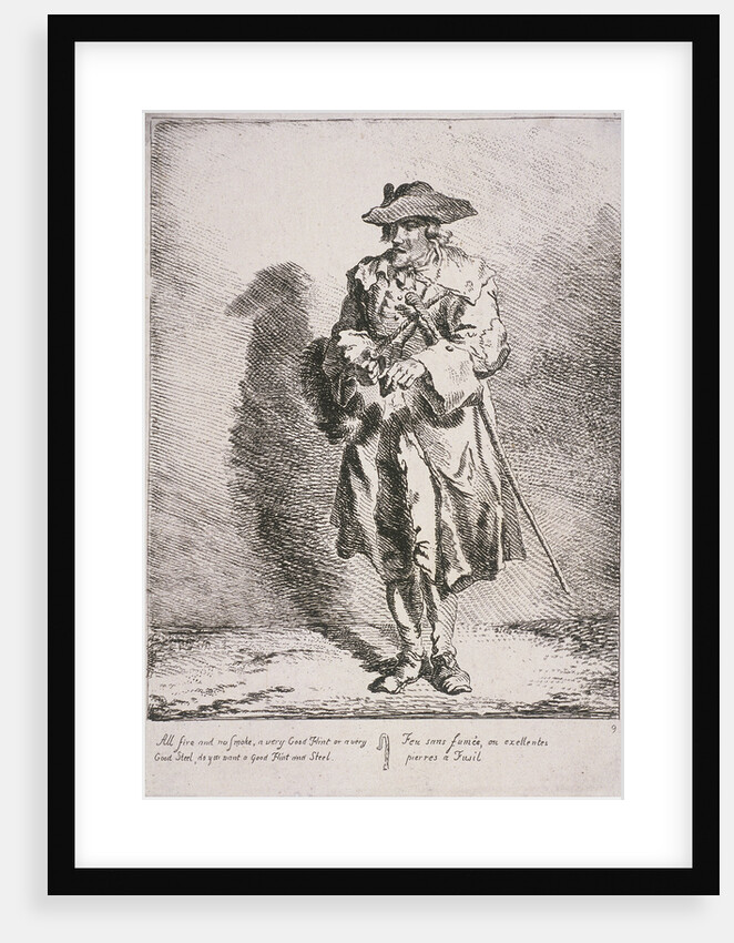 Flint and steel seller, Cries of London by Paul Sandby