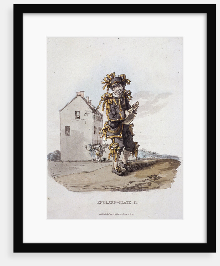 A chimney-sweep dressed in May Day costume, Provincial Characters by Anonymous