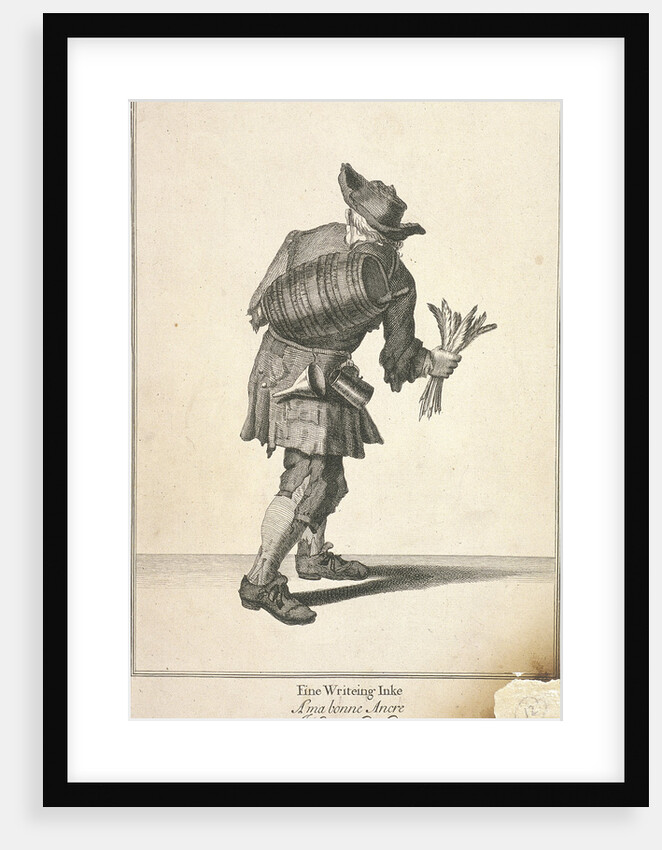 Fine Writeing Inke, Cries of London, (c1688?) by Pierce Tempest
