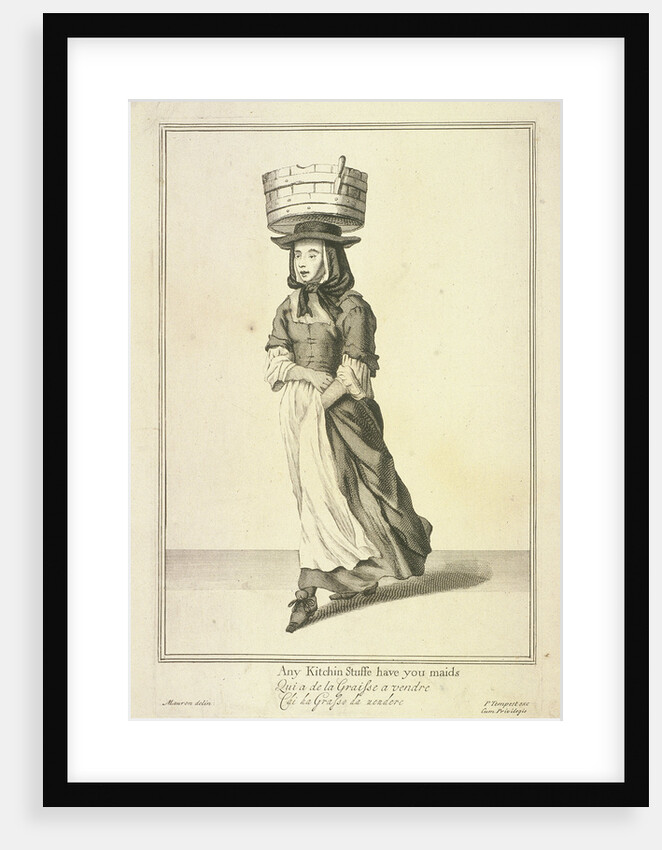Any Kitchin Stuffe have you maids, Cries of London, (c1688?) by Pierce Tempest