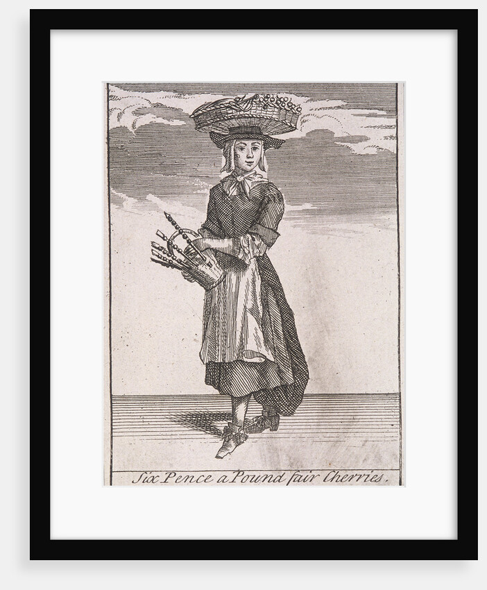 Six Pence a Pound fair Cherries, Cries of London, (c1688?) by Anonymous